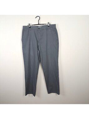 Dockers 36x34 Chino Pants Gray Khakis Trousers Travel Office Casual Slacks